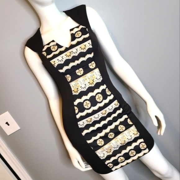 Black Bodycon Dress Sz Small - Picture 5 of 9